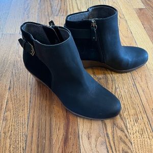 Dr. School’s Black Create Wedge Boot, 8.5